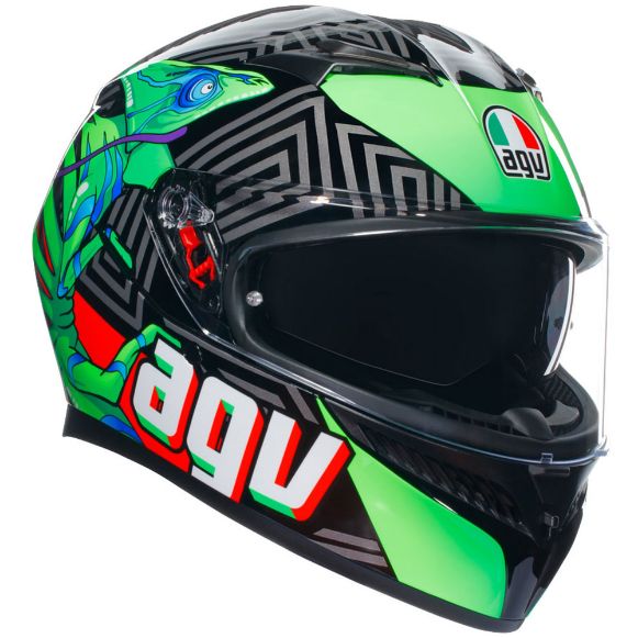 AGV K3 MPLK FULL-FACE ΚΡΑΝΗ KAMALEON BLACK/RED/GREEN