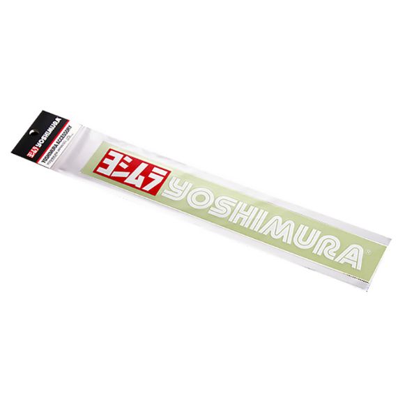 YOSHIMURA SET LOGO ΣΕΤ ΑΥΤΟΚΟΛΛΗΤΑ 160mm WHITE