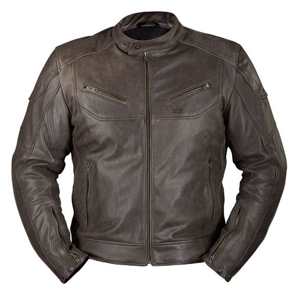 JACKET LEATHER NORDCODE CAFE RACE BROWN ANTIK