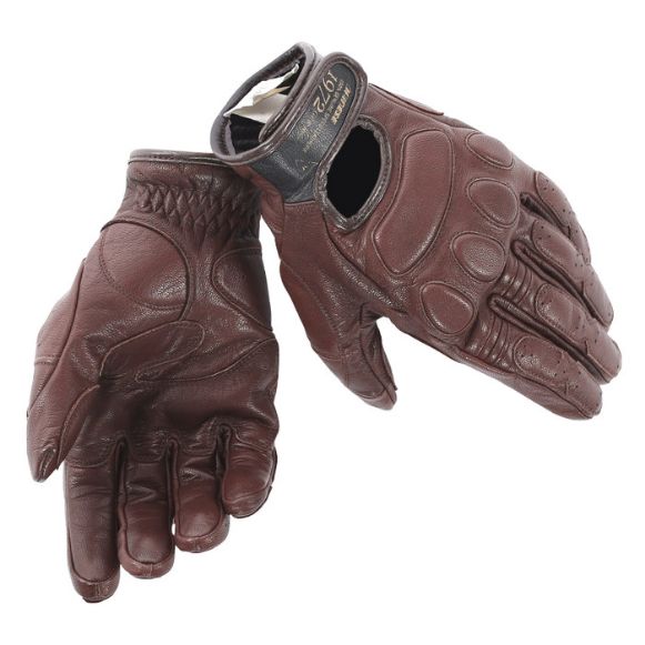 DAINESE BLACKJACK UNISEX DARK BROWN ΔΕΡΜΑΤΙΝΑ ΓΑΝΤΙΑ ΜΗΧΑΝΗΣ