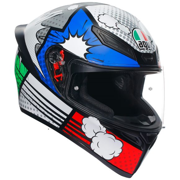 AGV K1 S MPLK FULL-FACE ΚΡΑΝΗ BANG MATT ITALY/BLUE