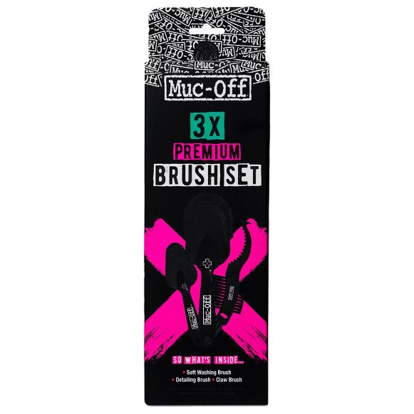 MUC-OFF 3x PREMIUM ΣΕΤ ΒΟΥΡΤΣΕΣ ΚΑΘΑΡΙΣΜΟΥ