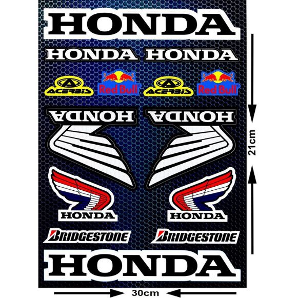 STICKER SHEET MOTO DISCOVERY ΣΕΤ ΑΥΤΟΚΟΛΛΗΤΑ HONDA MULTI