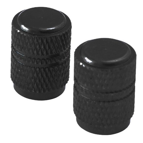 TYRE VALVE CAP BIKE IT ΤΑΠΑ ΒΑΛΒΙΔΑΣ ΕΛΑΣΤΙΚΩΝ ROUND (ΖΕΥΓ) BLACK