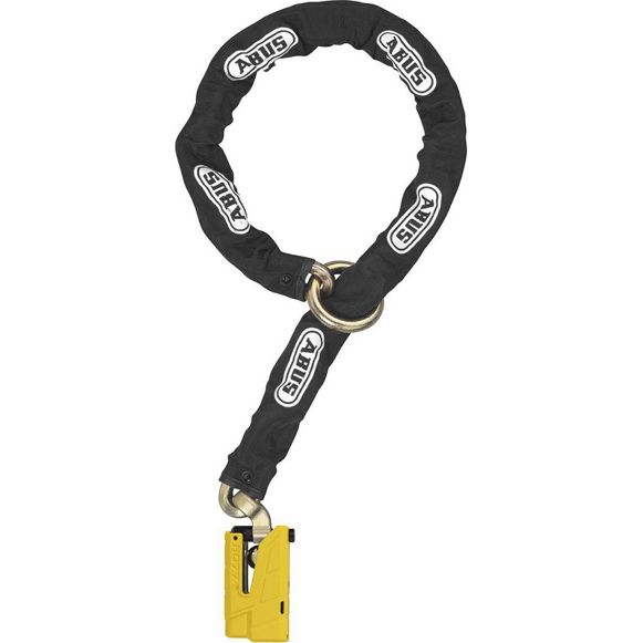 DISC LOCK MOTO & CHAIN ABUS GRANIT™ DETECTO XPLUS™ 8008 2.0 12KS120 BLACK LOOP YELLOW