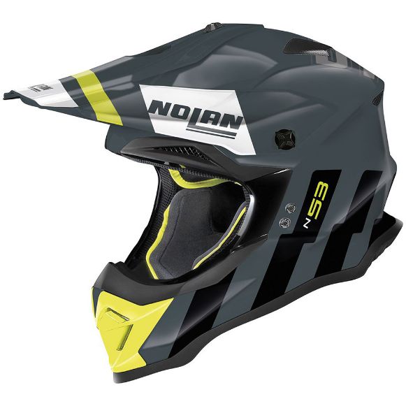 NOLAN N53 ΚΡΑΝΗ MX ENDURO SPARKLER 91 SLATE GREY