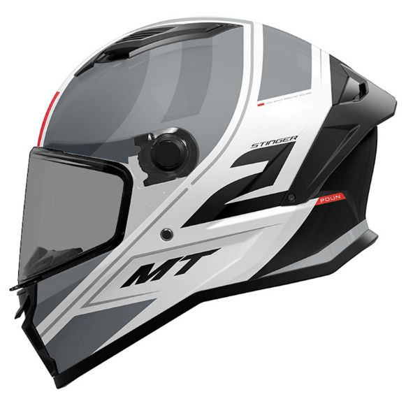 MT STINGER 2 FULL-FACE ΚΡΑΝΗ POUN B2 GREY/WHITE MATT