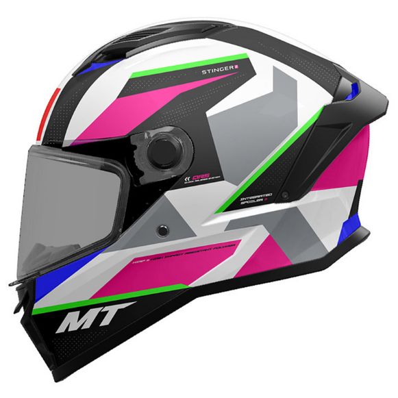 MT STINGER 2 FULL-FACE ΚΡΑΝΗ CHESTE D8 BLACK/GREY/PINK GLOSS