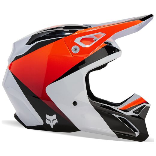 Κράνη Mx Enduro FOX V1 motocross κράνος STREAK WHITE άσπρο