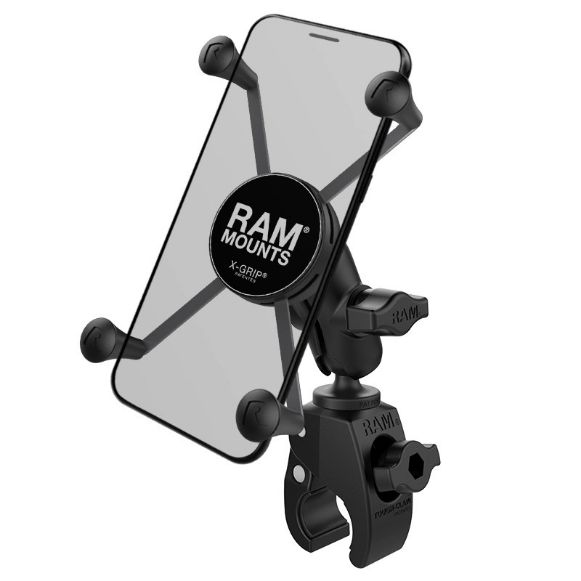 RAM® X-Grip® Large Phone Mount with RAM® Tough-Claw™ Small Clamp Base