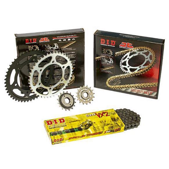 DID-JT X-RING (16-47-VX) BLACK/BLACK CHAIN & SPROCKETS FOR BMW F650GS