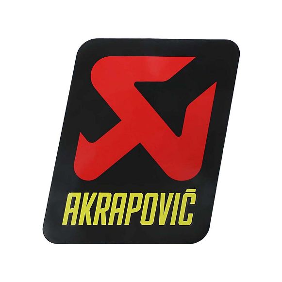 AKRAPOVIC 65x85 OFF ROAD ΠΥΡΙΜΑΧΑ ΑΥΤΟΚΟΛΛΗΤΑ ΕΞΑΤΜΙΣΗΣ BLACK/YELLOW/RED