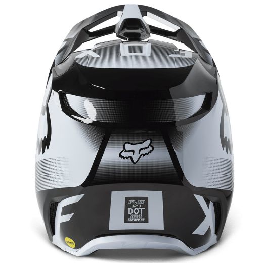 Κράνος MX FOX V1 LEED HELMET Κράνη Mx Enduro Black White μαύρο άσπρο