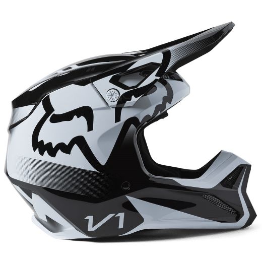 Κράνη Enduro FOX V1 LEED HELMET μαύρο άσπρο