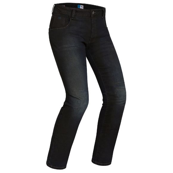 Παντελόνια μηχανής PMJ NEW RIDER τζίν παντελόνι Denim blue dark μαύρο