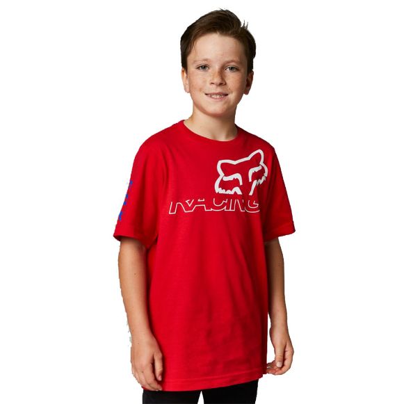 FOX YOUTH SKEW BASIC TEE FLAME RED