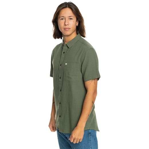 Quiksilver Time Box mens shirts Grape Leaf