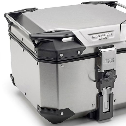 Givi Trekker Outback Evo topcases Monokey aluminium 42L silver Chania