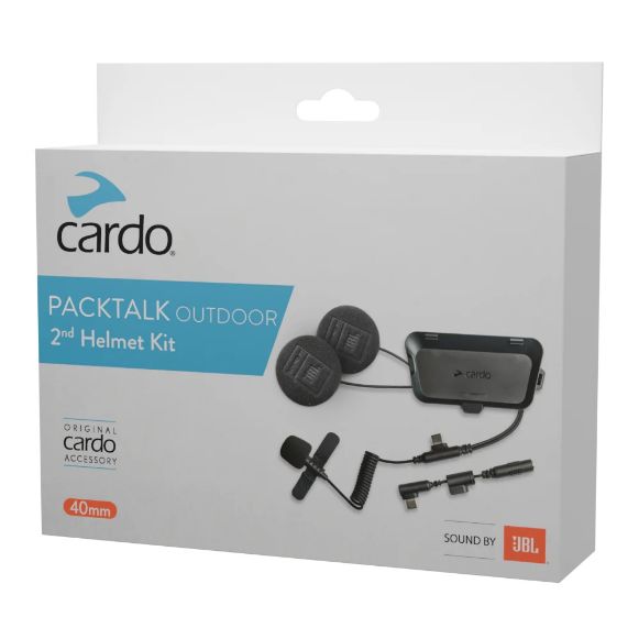 Cardo Packtalk Outdoor 2nd Helmet Kit σετ ακουστικών JBL & μικροφώνου ενδοεπικοινωνίας Χανιά