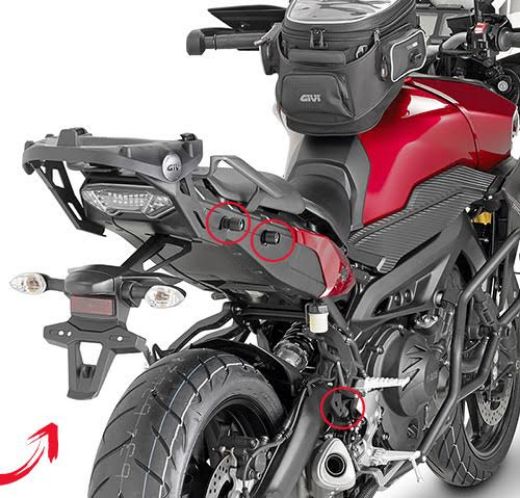 Givi PLR2122 side hard Bags base Yamaha MT-09 Tracer 2015-2017 chania