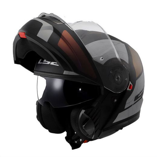 LS2 Strobe II Orion FF908 flip-Up modular helmets ECE 22.06 matt black purple blue Chania