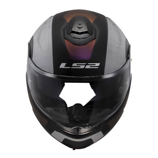 Modular LS2 Strobe II ORION FF908 flip-Up helmet ECE 22.06 Matt Black Purple Blue Cyprus