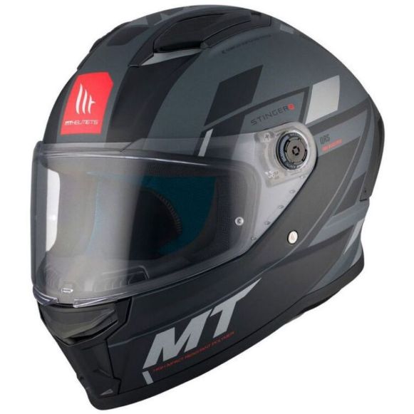 mt stinger 2 full-face κρανη zivze c2 black/grey matt