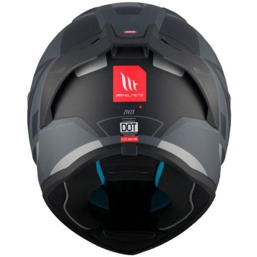 mt stinger 2 full-face helmets zivze c2 black/grey matt