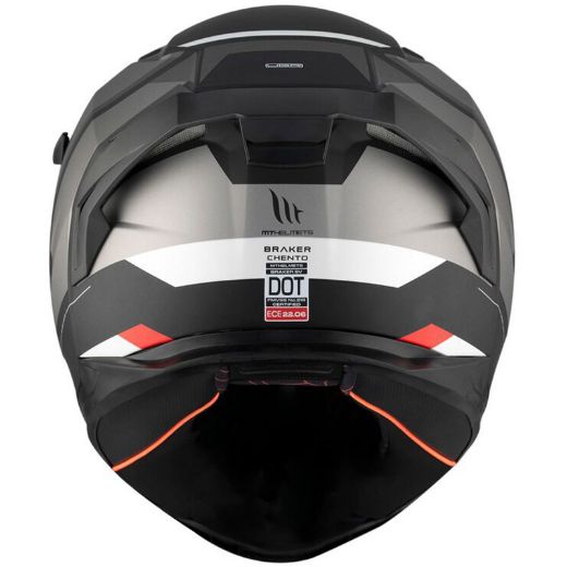 MT Braker SV full-face helmets chento Β0 black/grey matt