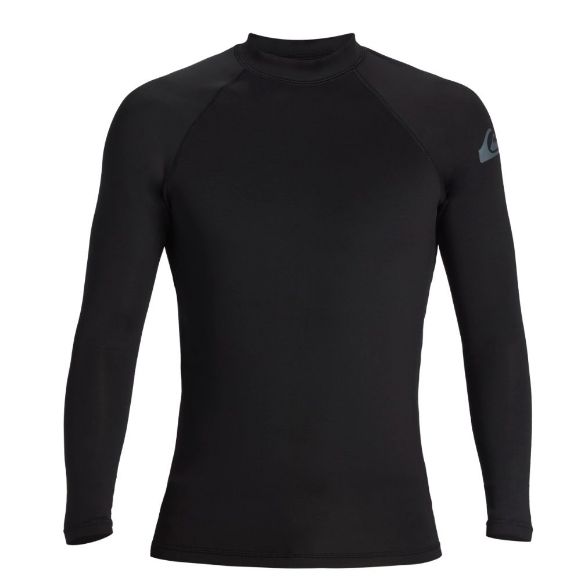 Quiksilver everyday heat UPF 50 μακρυμάνικες μπλούζες μαύρο