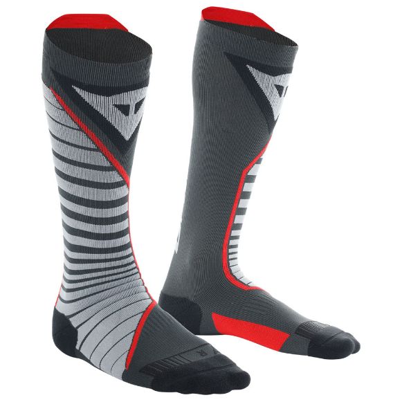 Dainese Thermo Long ισοθερμικές κάλτσες μαύρο / κόκκινο Χανιά