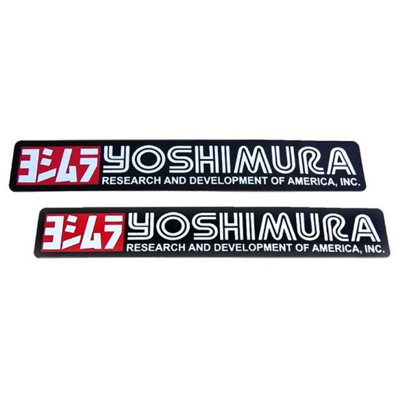 Σετ αυτοκόλλητα MOTO DISCOVERY YOSHIMURA SET 2pcs black μαύρο