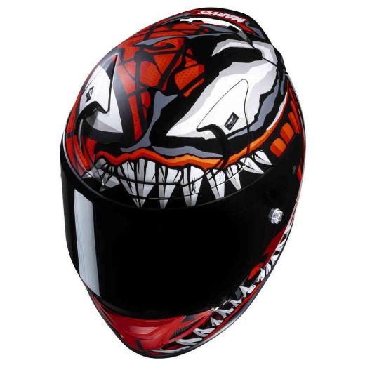 hjc rpha 12 full-face helmets maximized venom marvel mc1sf