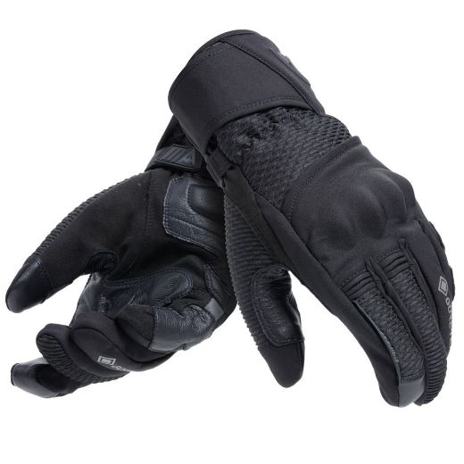 Motorcycle Waterproof winter gloves Dainese Livigno Gore-Tex black