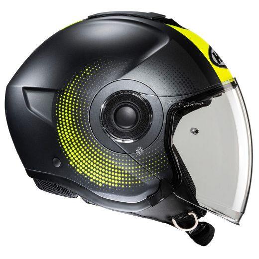 Hjc i40N jet helmets Dova MC2SF fluo green