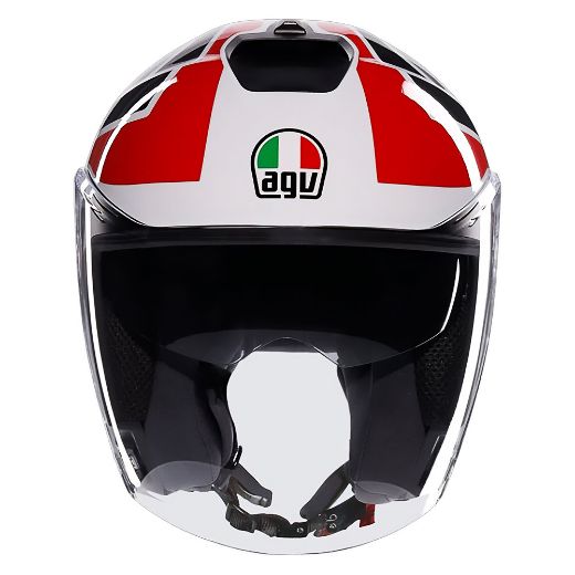 jet κράνη μηχανής Agv Irides ανοιχτό Open-Face κράνος TOLOSA BLACK/GREY/RED μαύρο γκρι κόκκινο