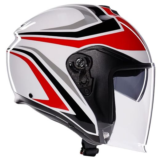 Agv Irides jet helmets tolosa black/grey/red