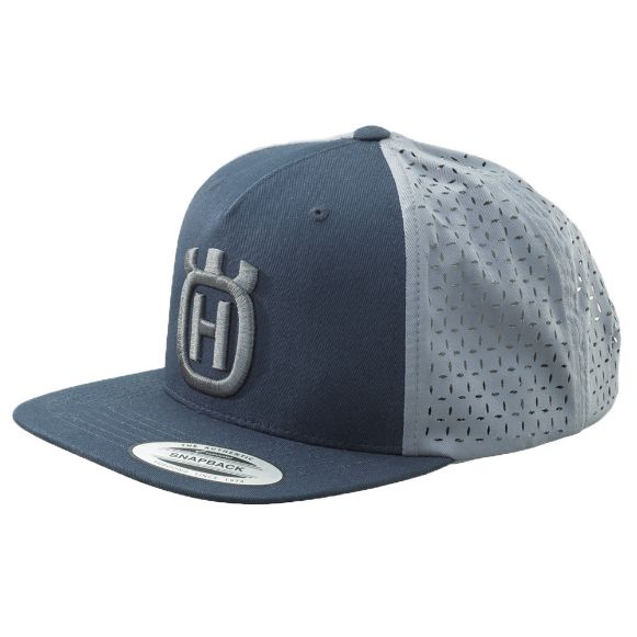 Husqvarna Authentic Flat Snapback αντρικά καπέλα ανθρακί Χανιά