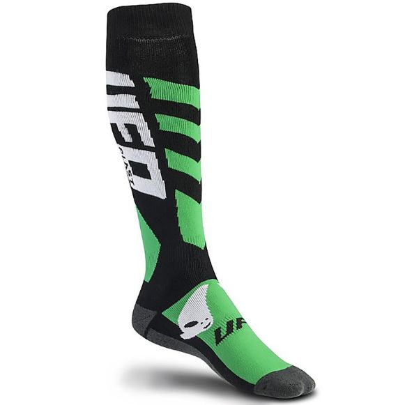 UFO 4046 MX & ENDURO ΚΑΛΤΣΕΣ SHORT BLACK/FLUO GREEN