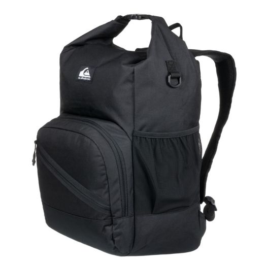 σακίδια πλάτης τσάντες quiksilver sea stash voyager roll top black μαύρο