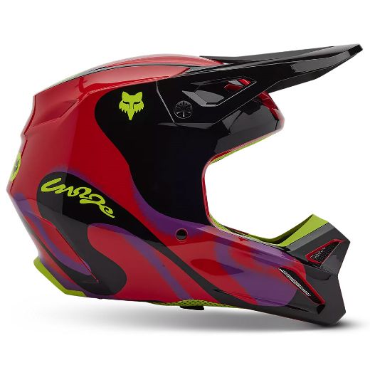 Enduro & MX Κράνη FOX V1 Emotion Fluorescent Red Κύπρος