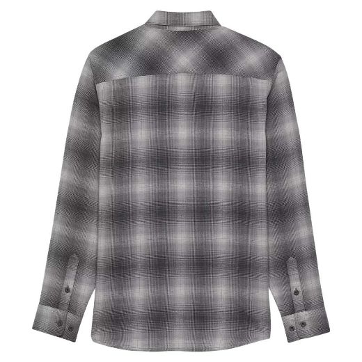 Αντρικά πουκάμισα fox survivalist stretch flannel ls Ανδρικό χειμερινό μακρυμάνικο πουκάμισο light grey γκρι