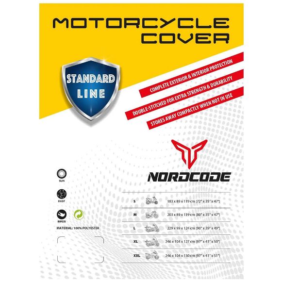 Nordcode Standard Line κουκούλες μηχανής 246x104x127 extra large Χανιά