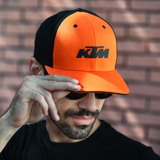 ktm mechanic curved cap mens hats orange/black