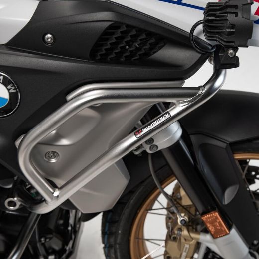 SW-MOTECH UPPER ENGINE GUARDS BMW R1200GS/R1250GS SILVER