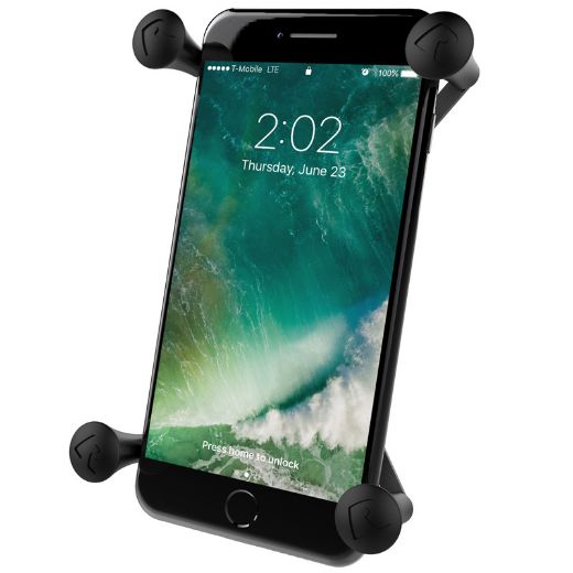 RAM® X-Grip® Large Phone Mount with Handlebar U-Bolt Base (Set)