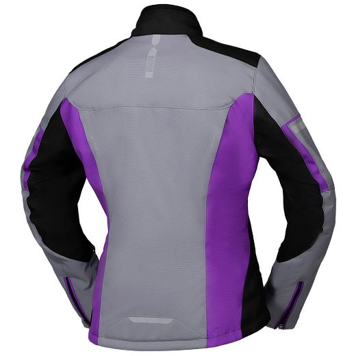 IXS FINJA ST 2.0 BLACK-GREY-PURPLE LADY JACKET WINTER WP