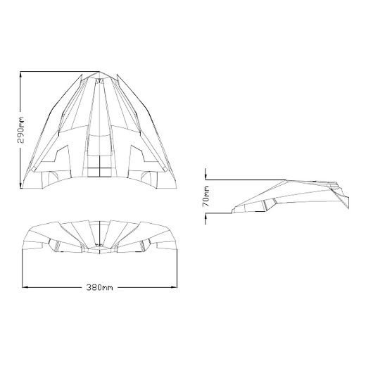 Μπροστινό φτερό PUIG YAMAHA TRACER 900 GT 2018-2020 3483J μαύρο