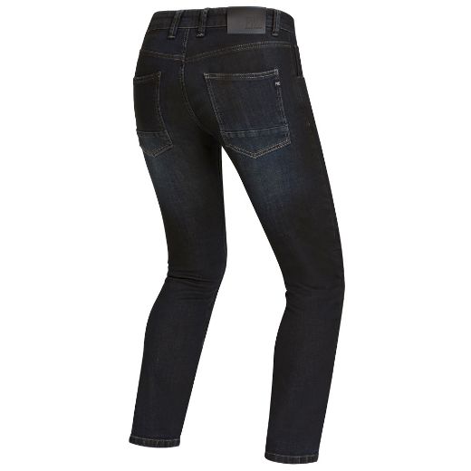 Παντελόνια μηχανής PMJ NEW RIDER τζίν παντελόνι Denim blue dark μαύρο