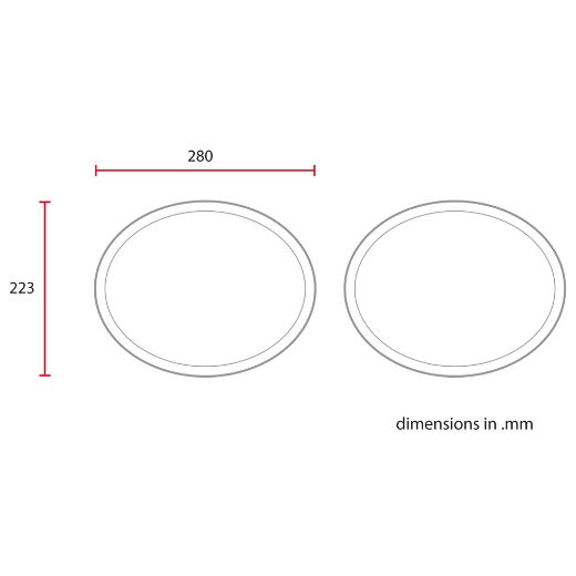 Βάση πινακίδας C-RACER UNIVERSAL VINTAGE OVAL πλαϊνή USNP2 μαύρο